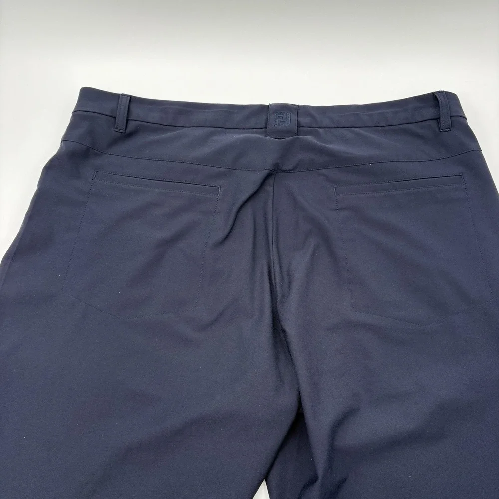 FootJoy Tour Fit Golf Pants Mens 40x32 Navy Blue Performance Stretch Chino 24491